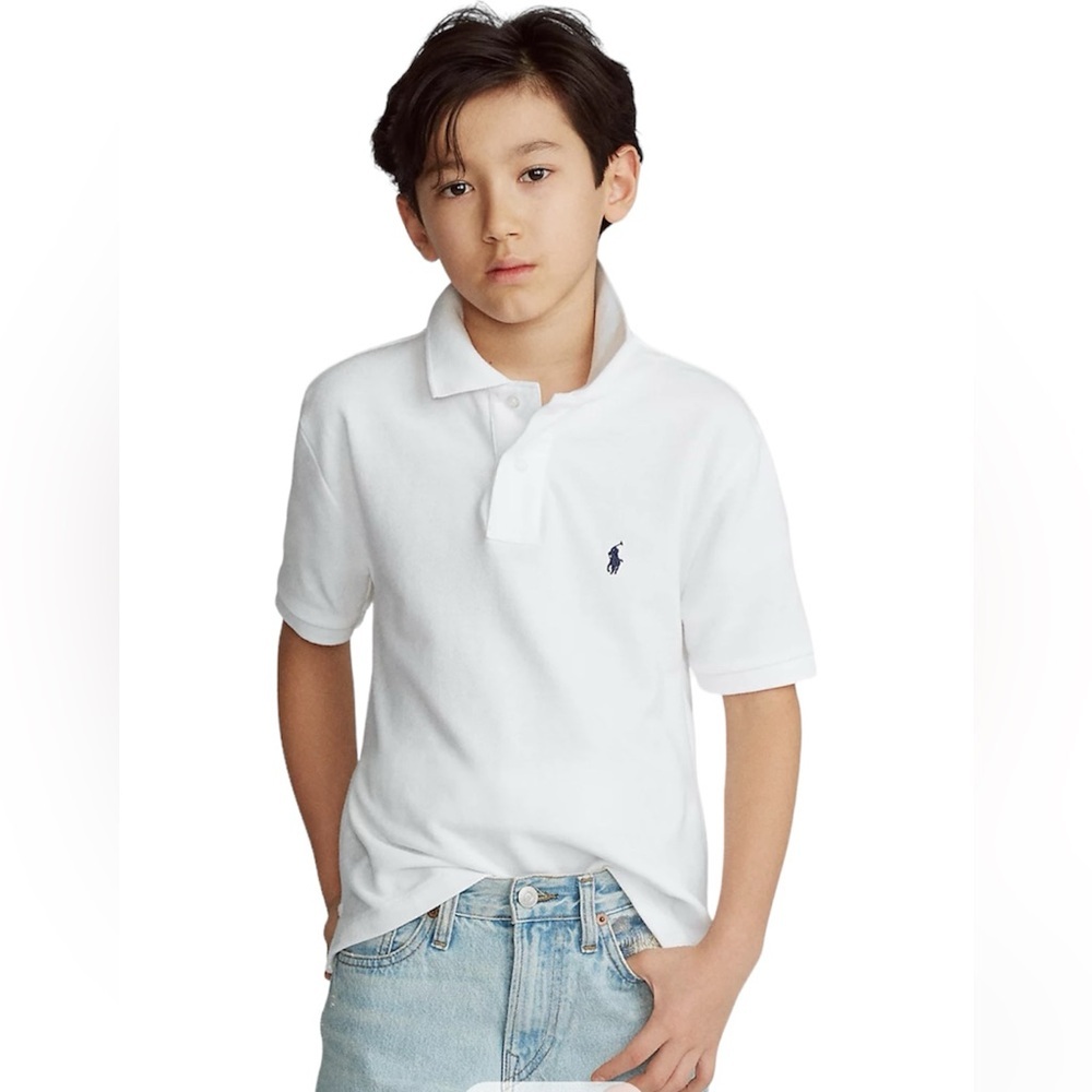 Ralph Lauren Iconic Mesh Cotton Polo Shirt Pony Horse Logo Short Sleeve Preppy